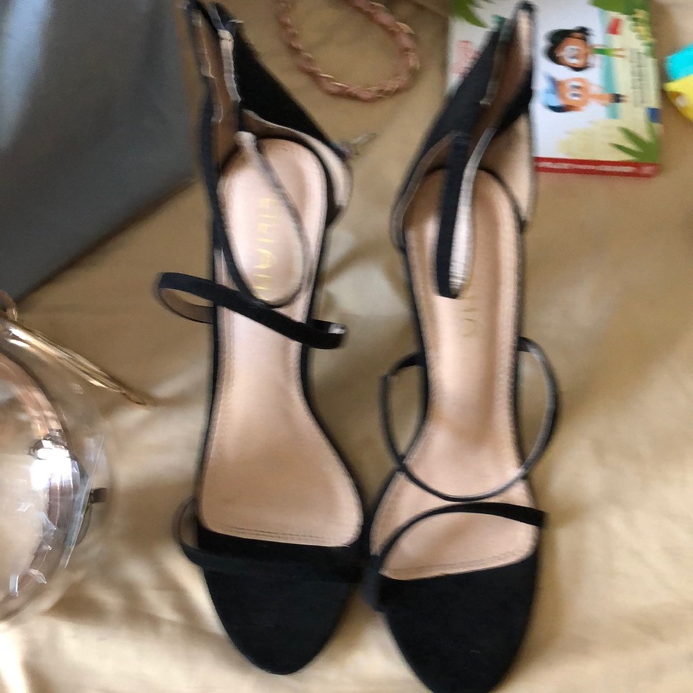 Lilliana triple strap stiletto heels